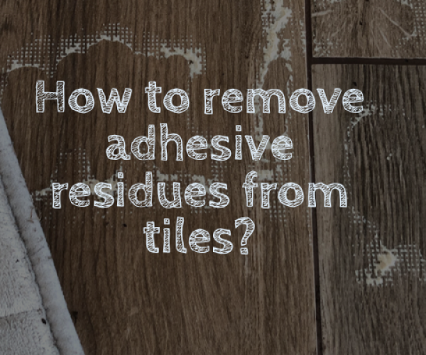 Remove adhesive residues from tiles, MikroVeda Lifehack with Blond or Clean